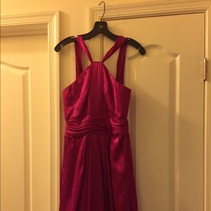 Hot Pink Prom or Bridesmaid Dress with Pockets!